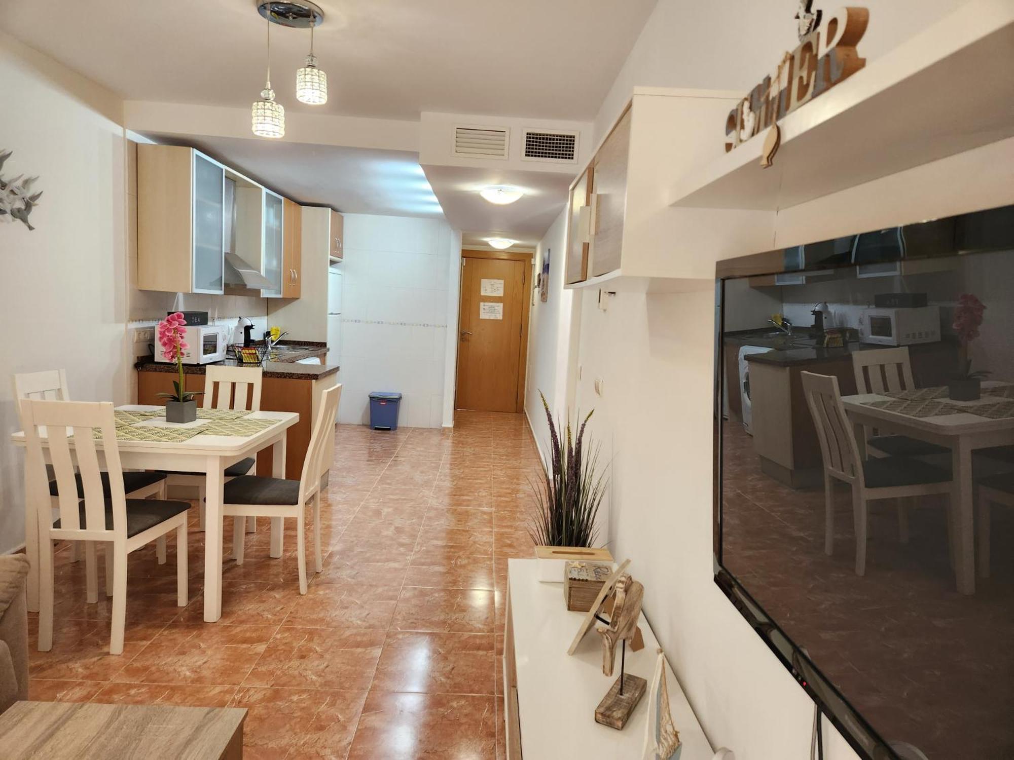 BAJO en PRIMERA LÍNEA de VERA-PLAYA con piscina privada! Exterior foto