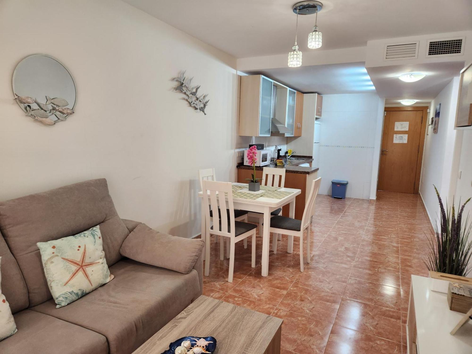 BAJO en PRIMERA LÍNEA de VERA-PLAYA con piscina privada! Exterior foto